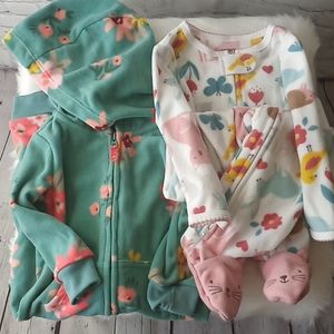 Pair of Carter's zip-up Jumpsuits